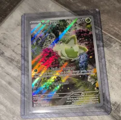 Pokemon Sprigatito Illustration Rare Full Art Holo 196/193 Paldea Evolved - Image 1
