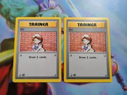 2X Pokemon Base Set BILL 91/102 1st Edition Shadowless - Image 1