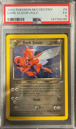 Pokemon Dark Scizor Neo Destiny Holo PSA 5 - Image 1