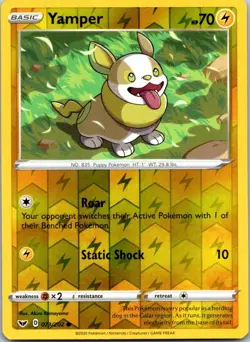 Yamper 073/202 C Sword & Shield Pokemon Reverse Holo NM - Image 1