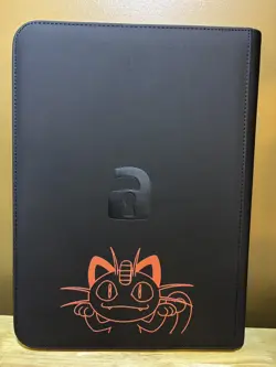 9 Pocket Vault X Zipper Binder Folder - Black Pokemon Team Rocket. - Image 2