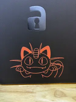 9 Pocket Vault X Zipper Binder Folder - Black Pokemon Team Rocket. - Image 3