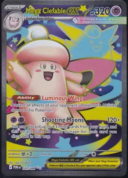 Mega Clefable ex 103/088 - Ultra Rare Perfect Order Pokemon TCG - Near Mint - Image 1