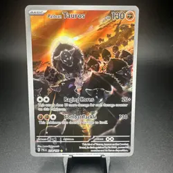 Paldean Tauros 218/193 Illustration Rare Pokemon TCG SV02: Paldea Evolved NM - Image 1