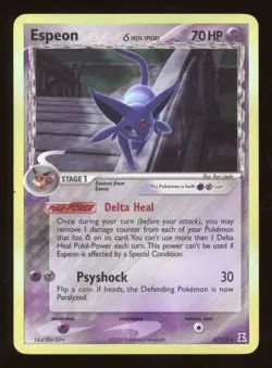 2007 Pokemon EX Delta Species Espeon Holo Rare #4/113 - Image 1