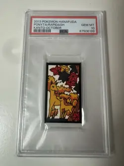 2013 POKEMON HANAFUDA PONYTA/RAPIDASH KANTO-OCTOBER Psa 10 - Image 1