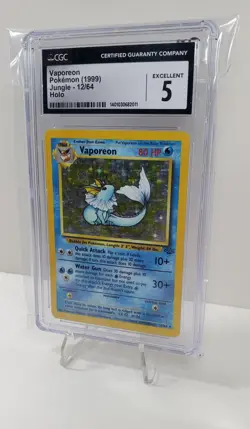 (CGC 5) 1999 Vaporeon Jungle Holo 12/65 - ENG (Pokemon) - Image 1