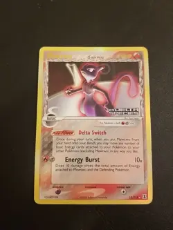 1x Pokemon Mewtwo 12/113 Ex Delta Species Reverse Holo Stamped Moderately Play - Image 1
