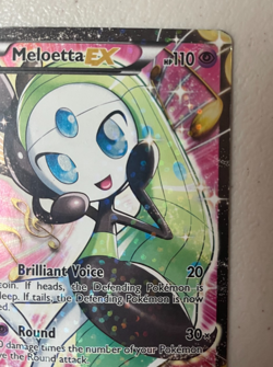 Pokemon Meloetta EX Full Art Ultra Rare RC25/RC25 Holo Legendary Treasures NM - Image 4