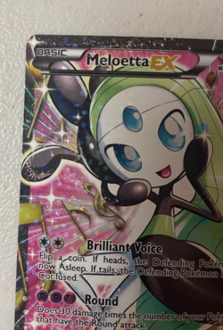 Pokemon Meloetta EX Full Art Ultra Rare RC25/RC25 Holo Legendary Treasures NM - Image 5