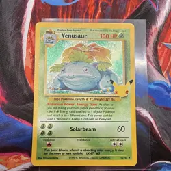 Pokemon Venusaur 15/102 Base Set Shadowless Holo Rare 100 HP English - Image 1