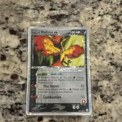Pokemon Rocket's Moltres ex Team Rocket Returns Holo Rare EX 100/109 Vintage - Image 2