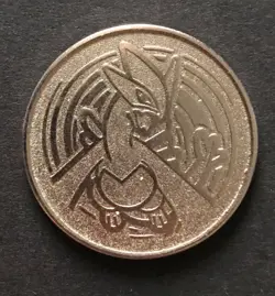 Lugia Pokemon Coin Metal Wizards 2001 Silver Original WOTC Of The Coast RARE - Image 1
