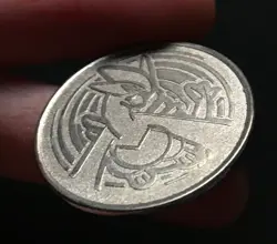 Lugia Pokemon Coin Metal Wizards 2001 Silver Original WOTC Of The Coast RARE - Image 4