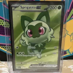 Pokemon TCG Sprigatito Basic 200 HP Scratch Magical Leaf Black Star EX 251/217 - Image 1