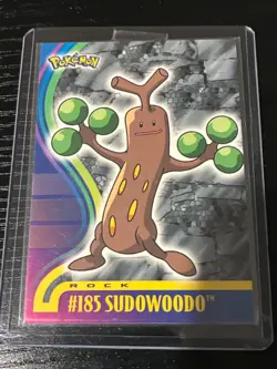 2001 Topps Pokemon Johto Series 1 #185 Sudowoodo (Blue Logo) NM/MINT - Image 1