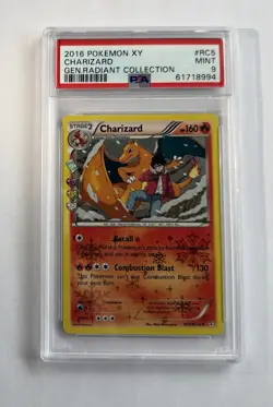 Pokemon 2016 XY Generations Charizard RC5/RC32 Holo Radiant Collection PSA 9 - Image 1