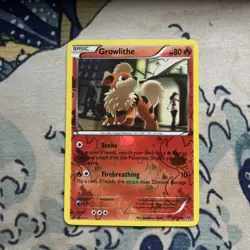 Pokemon Next Destinies 10/99 Growlithe Reverse Holo Near Mint NM - Image 1