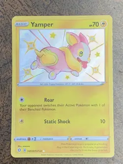 Yamper SV039/SV122 Shining Fates Rare Shiny Holo Pokemon Card - Image 1