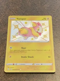 Yamper SV039/SV122 Shining Fates Rare Shiny Holo Pokemon Card - Image 2