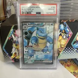 PSA 10 Pokemon 2023 Mew EN Blastoise ex 151 Ultra Rare 184/165 - Image 1