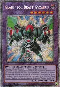 Gladiator Beast Gyzarus (Platinum Secret Rare) RA03-EN198 Yu-Gi-Oh NM - Image 1