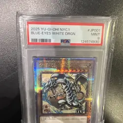 PSA 9 Blue-Eyes White Dragon NYC1 JP001 Stamp Set Great Wave Yu-Gi-Oh Japanese - Image 2