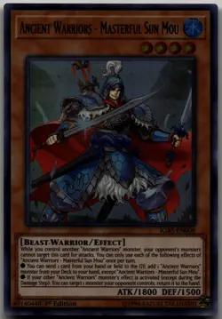 Ancient Warriors - Masterful Sun Mou Ultra Rare Ignition Assault IGAS-EN008 LP - Image 1