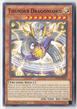 Yugioh - Thunder Dragonlord ETCO-EN025 1st Edition - Eternity Code - Image 1