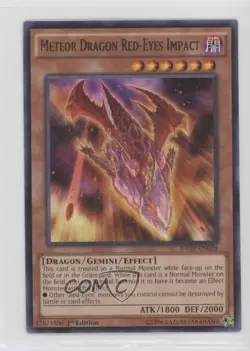 Meteor Dragon Red-Eyes Impact 1st Ed. YuGiOh Invasion: Vengeance #INOV-EN028 - Image 1