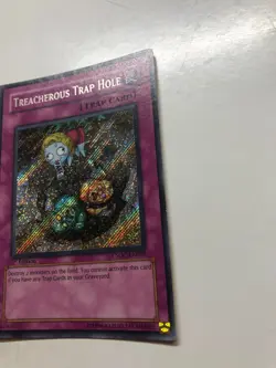 USA Seller Yugioh Secret Rare Treacherous Trap Hole 1st Edition CSOC-EN089 VLP - Image 3