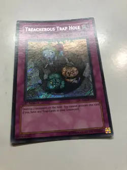 USA Seller Yugioh Secret Rare Treacherous Trap Hole 1st Edition CSOC-EN089 VLP - Image 4