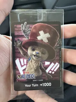 Bandai One Piece Netflix Don!! Promo Card Tony Tony Chopper SEALED - Image 2