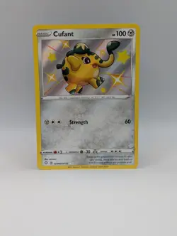 Cufant SV090/SV122 - Pokemon Shining Fates - Near Mint Holo Ultra Rare Shiny - Image 1