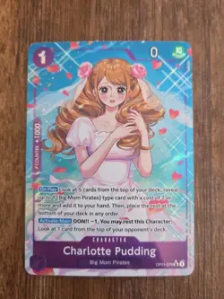 One Piece Charlotte Pudding (Alternate Art) - A Fist of Divine Speed OP11-070 - Image 1