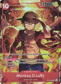 MONKEY.D.LUFFY (TREASURE BOOSTER SET) ST10-006 NM - Image 1