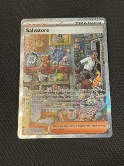 Pokemon TCG Temporal Forces 212/162 Salvatore Special Illustration Rare - NM - Image 1