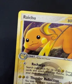 Raichu Reverse Holo Pokemon Card ex FireRed LeafGreen 12/112 Ungraded Raw LP+ - Image 2