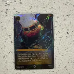 Lorcana The Black Cauldron Item Whispers in the Well Enchanted Foil 225/204 - Image 1