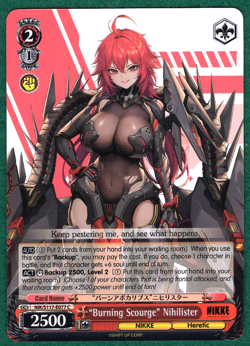"Burning Scourge" Nihilister - GoV: NIKKE NIK/S117-E077 C - Weiss Schwarz TCG - Image 1