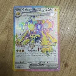 Pokemon TCG Galvantula EX Stellar Crown Holo Card 159/142 SV07 - Image 1