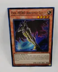 YU-GI-OH! Evil HERO Adusted Gold. RA04-EN029. 1st Edition Ultra Rare Card. TCG - Image 1