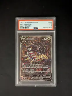 **POP 8** PSA 1 Giratina V Alt Art FA 186/196 Lost Origin SWSH Pokemon Card 2022 - Image 1