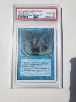 PSA 10 Psionic Entity 4th Fourth Edition - MTG Magic the Gathering Card - Image 1