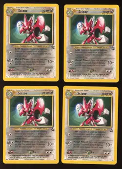 2000 WOTC POKEMON LEAGUE SCIZOR #33 BLACK STAR PROMO LOT OF 8 CARDS UNPLAYED - Image 2