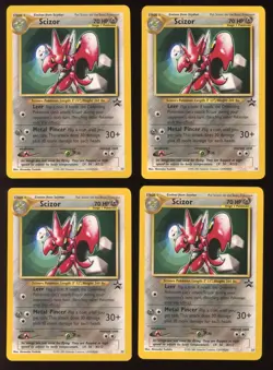 2000 WOTC POKEMON LEAGUE SCIZOR #33 BLACK STAR PROMO LOT OF 8 CARDS UNPLAYED - Image 4