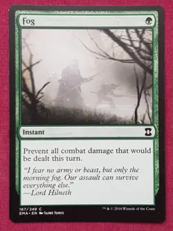 Magic The Gathering ETERNAL MASTERS FOG green card MTG - Image 1