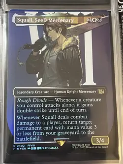Magic: The Gathering Final Fantasy Squall Leonhard Foil Card FFVIII - Image 1
