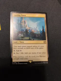 Starting Town Final Fantasy Starting Town RARE Card 0289 Magic the Gathering-NM - Image 1