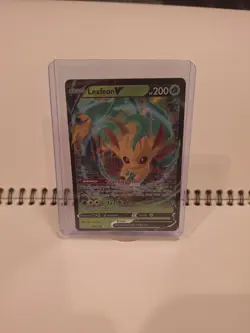 Leafeon V ULTRA RARE Card 7/203 Evolving Skies 2021 Pokemon TCG NM - Image 1